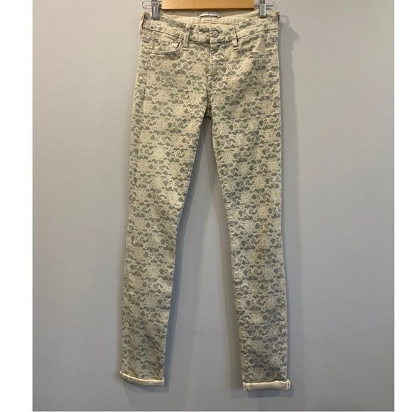 7 For All ManKind Floral Skinny Jeans - Picture 1 of 10